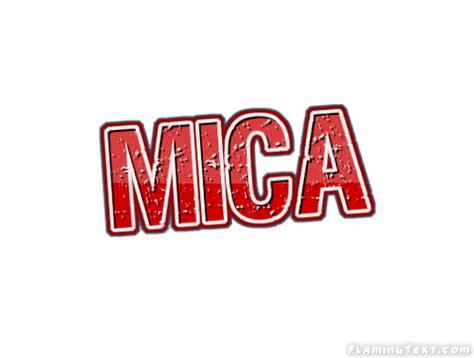 Mica Logo | Free Name Design Tool from Flaming Text