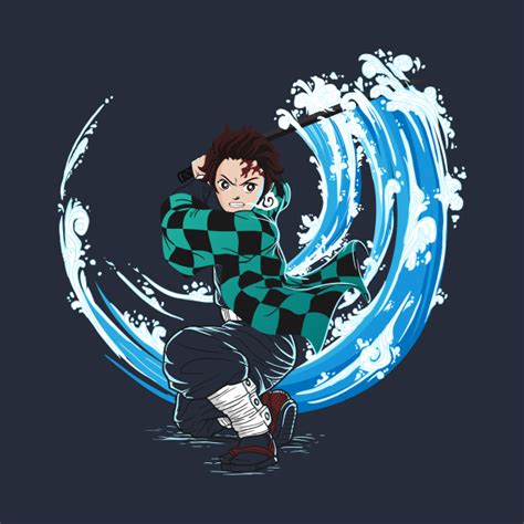 Anime Demon Slayer Kimetsu no Yaiba Tanjiro Water Breath - Anime Demon Slayer - Hoodie | TeePublic