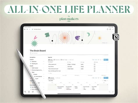 Notion Template Life Planner Notion Dashboard Notion - Etsy Canada