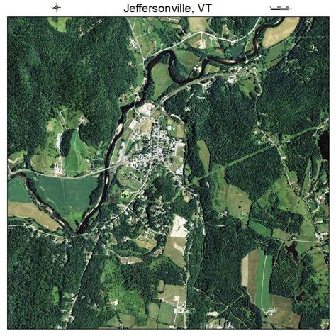 Aerial Photography Map of Jeffersonville, VT Vermont