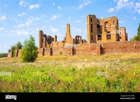 Kenilworth Castle ruins and keep which is norman architecture and over 500 years old Kenilworth ...