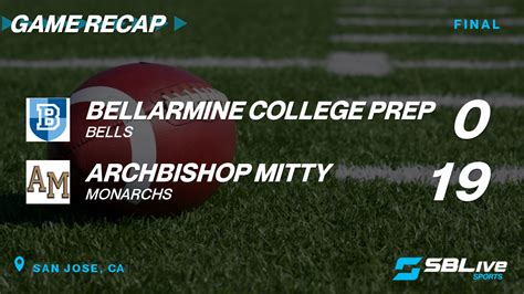 Archbishop Mitty vs Bellarmine College Prep Football - Oct 20, 2023 ...