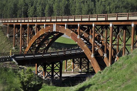 Wooden Bridge Arches Photograph by Frank Burhenn - Fine Art America