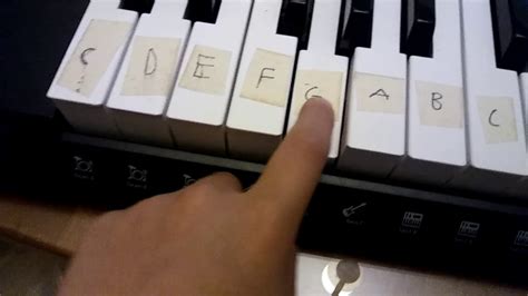 How to label a 61 key Piano - YouTube
