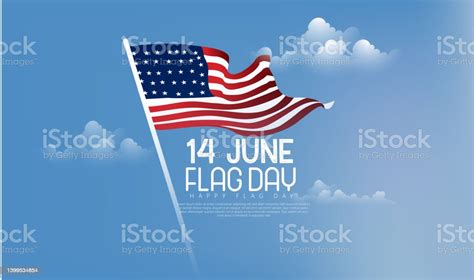 Flag Day National Day In United States Stock Illustration - Download ...