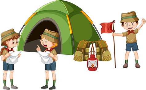 Camping Cartoon Vector Art, Icons, and Graphics for Free Download