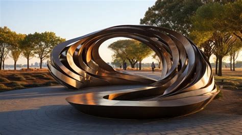 Premium AI Image | Interactive Sculpture Park Art installations that ...