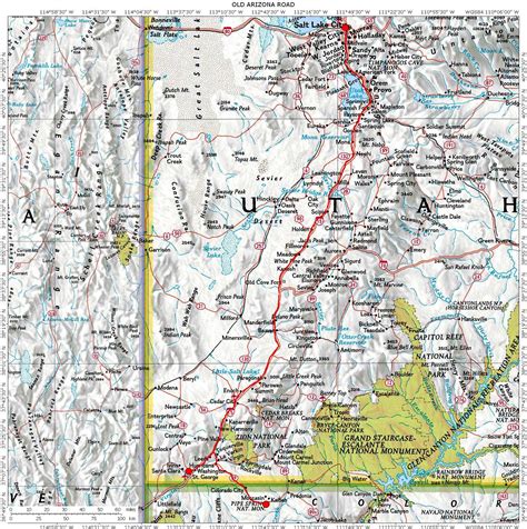 Detailed Utah Road Map