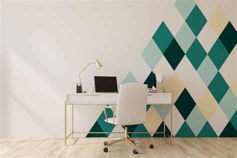 Geometric Wall Paint Percantik Hunian!