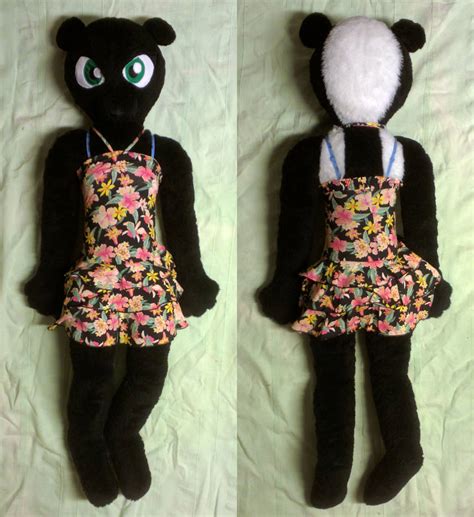 Anthro skunk plush, life-size by PixiePandaPlush on DeviantArt