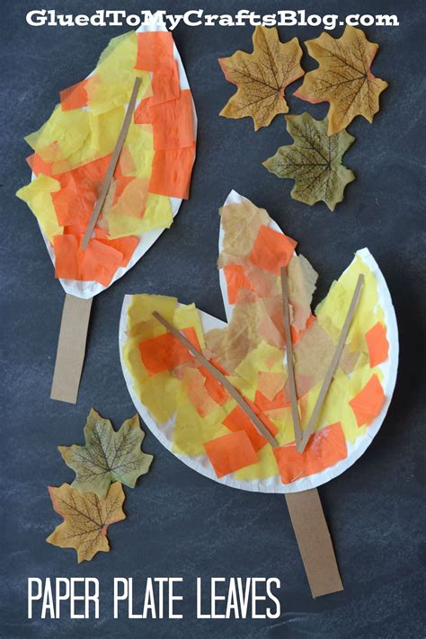 Paper Plate Leaf - Kid Craft | Fall crafts for kids, Fall crafts, Thanksgiving crafts