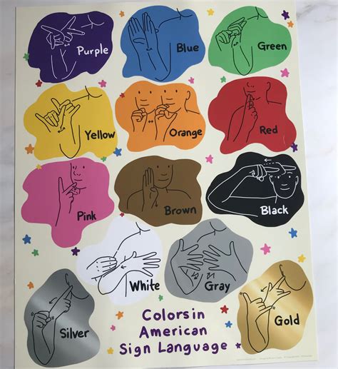 Printable Asl Signs For Colors