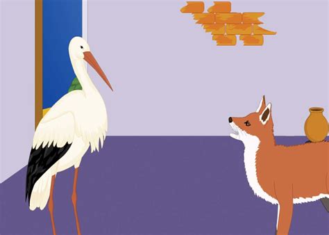 The fox and the stork - story with pictures| Small stories for kids | HubPages