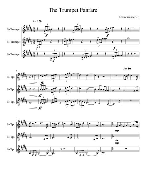 The Trumpet Fanfare sheet music for Trumpet download free in PDF or MIDI