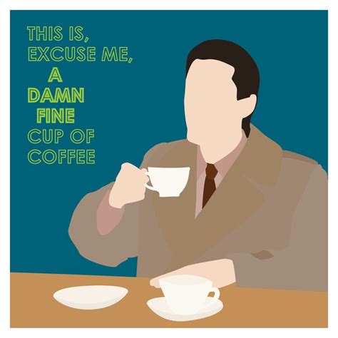 Twin Peaks Damn Fine Coffee Agent Cooper 8x8 Giclee Print - Etsy