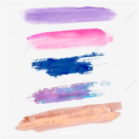 Brush Overlay White Transparent, Color Overlay Watercolor Brush, Colour, Superimposed ...