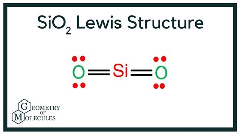 SiO2 Lewis Structure (Silicon Dioxide) - YouTube