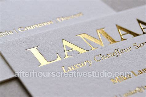 Gold Foil Printing - After Hours Creative