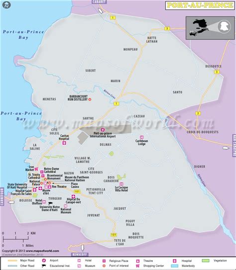 Port-au-Prince Map | Port-au-Prince Haiti Map