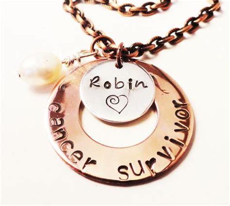 Personalized Cancer Survivor Necklace in by MakeItPersonalJewels