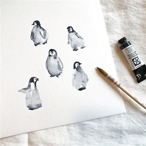 Here are the five goofy penguins from my tutorial video 🐧 . . . #vanamodesigns_tutorials # ...