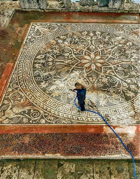 ArchaeoHistories on Twitter: "One of biggest hellenistic mosaics ever ...