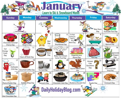 Monthly Holidays Calendars to Upload! | Holiday calendar, National ...