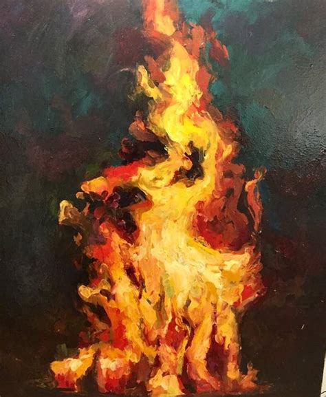 soul flame Painting by Elena Sattarova | Saatchi Art