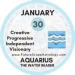 January 30 Zodiac (Aquarius) Birthday: Personality, Birthstone, Compatibility, Ruling Planet ...