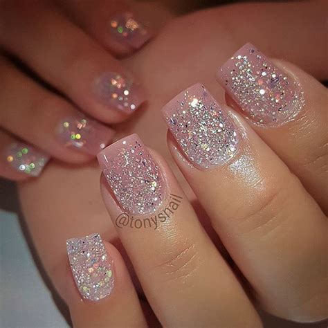 Short nails still cute! Shop Now I love ombré #37 Angle #39 Www.Missuamerica.com | Pink glitter ...