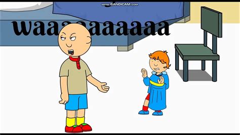 Rosie destroys Caillou's room/grounded - YouTube