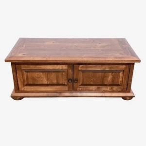 Rustic Pine Coffee Table with Storage - Kashew