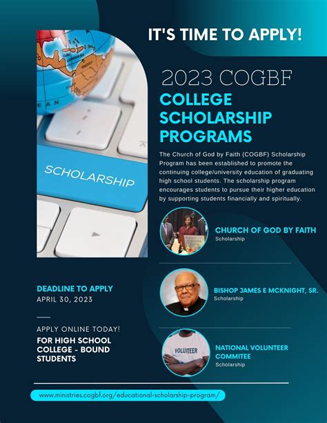 College Scholarship Program - Church of God by Faith Ministries