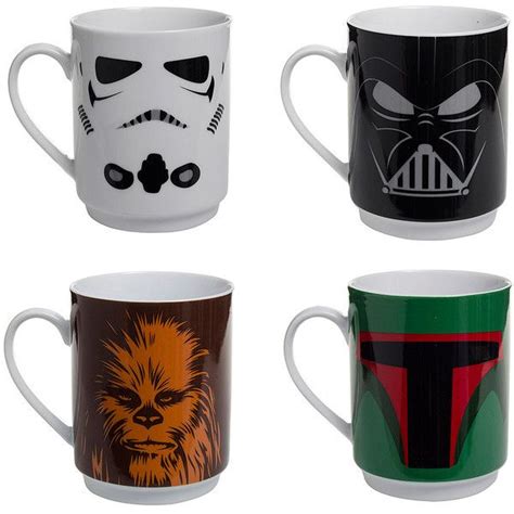 Star Wars Stacking Mugs (4 Pack) | Star wars mugs, Mugs, Star wars