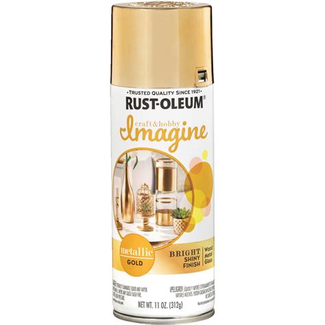 RUST-OLEUM 355100 Spray Paint, Metallic, Gold, 11 oz - Walmart.com