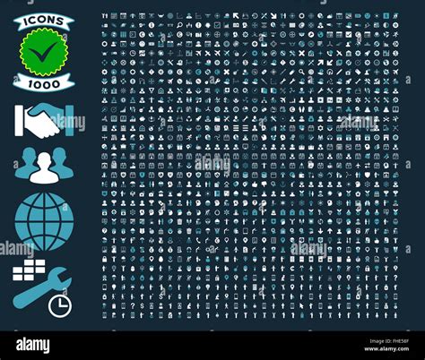 Collection of 1000 flat vector icons Stock Photo - Alamy