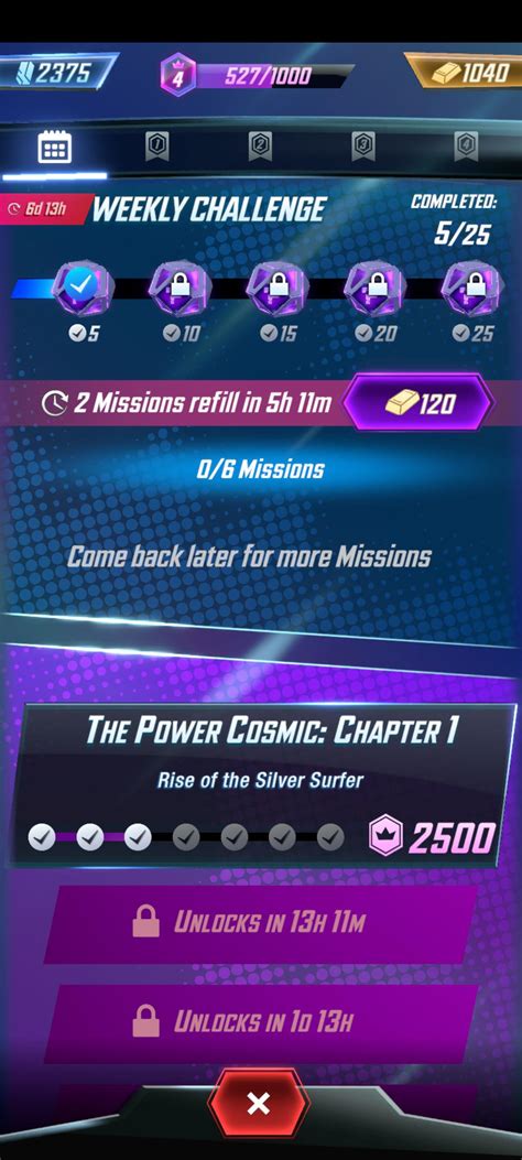 Sneaky nerf : Chapter missions no longer count for weekly challenge : r/MarvelSnap