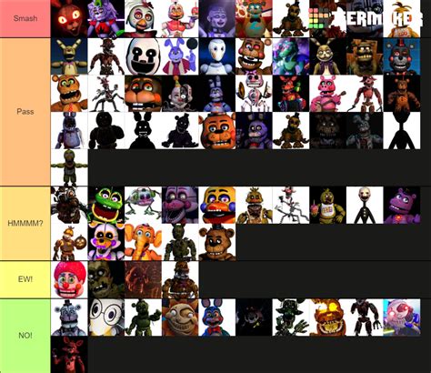 Fnaf smash or pass Tier List (Community Rankings) - TierMaker