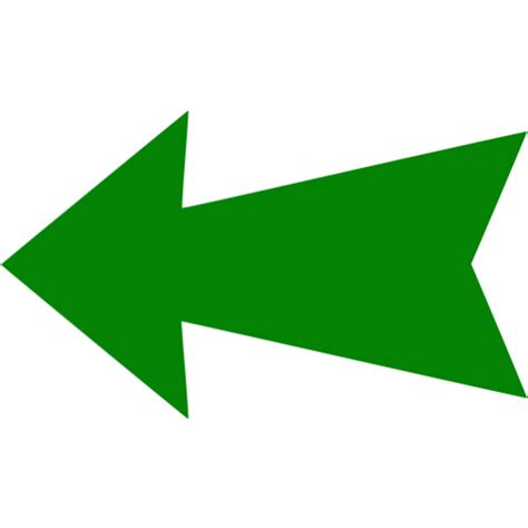 Green arrow left 4 icon - Free green arrow icons