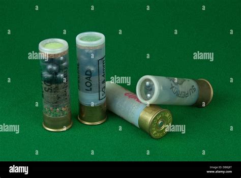 A selection of modern 12 bore large shot shotgun cartridges Stock Photo - Alamy