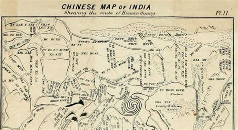 This Ancient Chinese Map Details Hiuen Tsang’s Route Through India ...