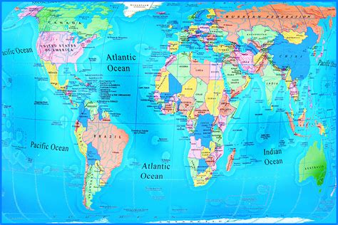 World Map Countries - Wayne Baisey