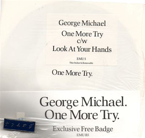 George Michael – One More Try (1988, Exclusive Free Badge, Vinyl) - Discogs