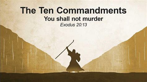 The 10 Commandments - You shall not murder - One News Page VIDEO