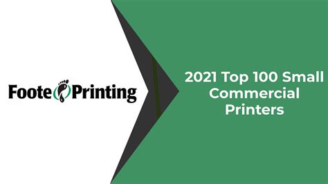 2021 Top 100 Small Commercial Printers