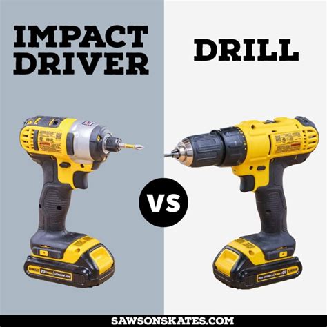 Impact Driver vs Drill: Which to Use & Why | Saws on Skates®