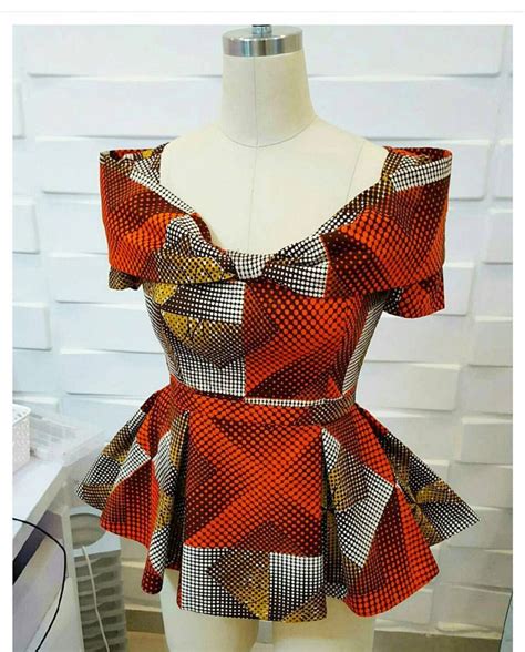 Ankara Peplum Tops-Latest 150+ Ankara Top Designs for Elegant Ladies