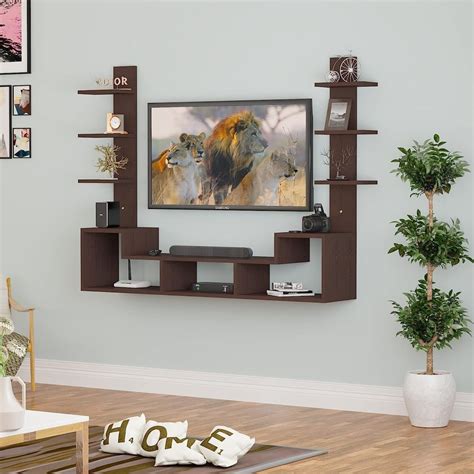 Engineering Wood Wall Mounted Wooden Tv Unit at Rs 5499/piece in Noida | ID: 2851682203573