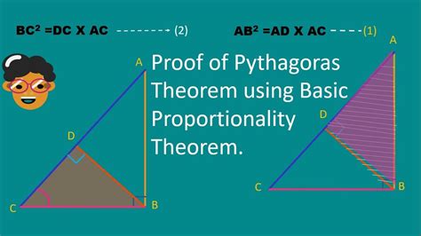 Proof Of Pythagoras Theorem using Basic Proportionality Theorem For ...