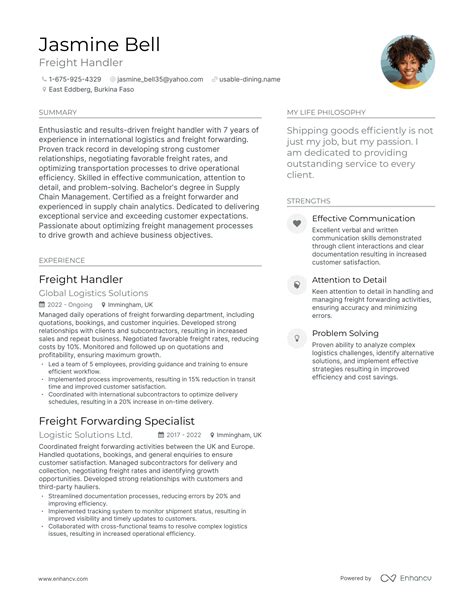 3 Freight Handler Resume Examples & How-To Guide for 2024